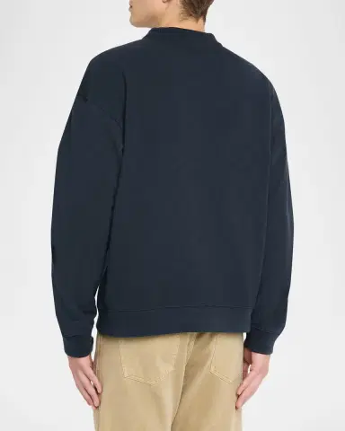 Scotch & Soda Men's Cross Stitch Artwork Relaxed-Fit Sweatshirt | Thumbnail 2 Scotch & Soda Men's Cross Stitch Artwork Relaxed-Fit Sweatshirt | Thumbnail 2