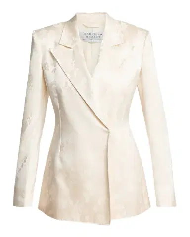 Gabriela Hearst Aleah Floral Silk Jacquard Double-Breasted Blazer Jacket | Thumbnail 1 Gabriela Hearst Aleah Floral Silk Jacquard Double-Breasted Blazer Jacket | Thumbnail 1