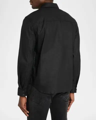 JOHN VARVATOS Men's Otto Snap-Front Western Shirt | Thumbnail 2 JOHN VARVATOS Men's Otto Snap-Front Western Shirt | Thumbnail 2