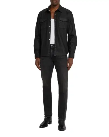 JOHN VARVATOS Men's Otto Snap-Front Western Shirt | Thumbnail 1 JOHN VARVATOS Men's Otto Snap-Front Western Shirt | Thumbnail 1