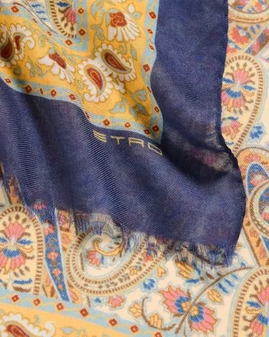 Etro Cashmere-Blend Scarf | Thumbnail 3 Etro Cashmere-Blend Scarf | Thumbnail 3