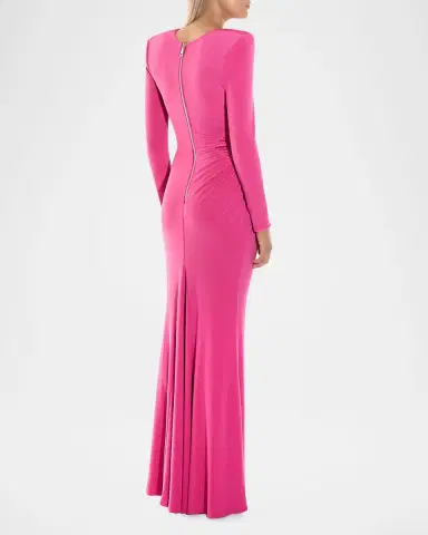ZHIVAGO Echoes of Self Gathered Jersey Gown | Thumbnail 2 ZHIVAGO Echoes of Self Gathered Jersey Gown | Thumbnail 2