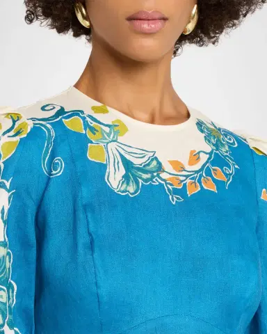 ALÉMAIS Luda Linen Midi Dress | Thumbnail 4 ALÉMAIS Luda Linen Midi Dress | Thumbnail 4