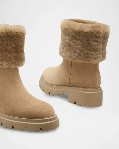 Stuart Weitzman Hudson Shearling-Lined Suede Booties | Thumbnail 4 Stuart Weitzman Hudson Shearling-Lined Suede Booties | Thumbnail 4