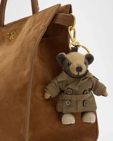 Burberry Thomas Check Cashmere Teddy Bear in Trench Coat Bag Charm | Thumbnail 3 Burberry Thomas Check Cashmere Teddy Bear in Trench Coat Bag Charm | Thumbnail 3