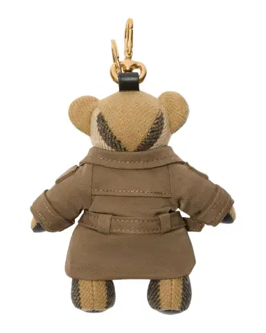 Burberry Thomas Check Cashmere Teddy Bear in Trench Coat Bag Charm | Thumbnail 1 Burberry Thomas Check Cashmere Teddy Bear in Trench Coat Bag Charm | Thumbnail 1