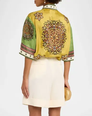 ALÉMAIS Contina Floral-Print Viscose Shirt | Thumbnail 2 ALÉMAIS Contina Floral-Print Viscose Shirt | Thumbnail 2