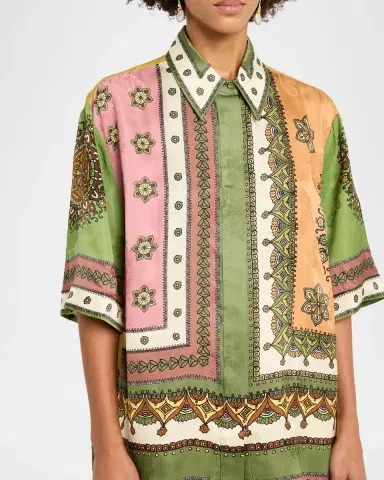 ALÉMAIS Contina Floral-Print Viscose Shirt | Thumbnail 4 ALÉMAIS Contina Floral-Print Viscose Shirt | Thumbnail 4