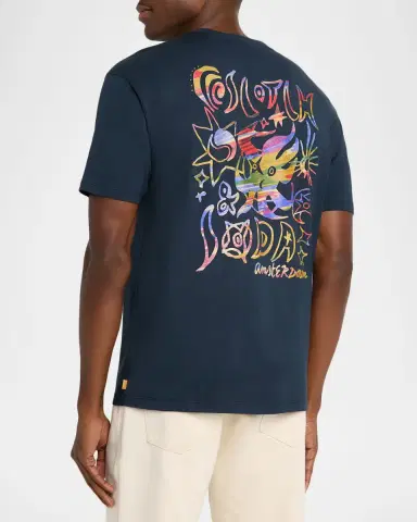 Scotch & Soda Men's Artwork Relaxed-Fit Crewneck T-Shirt | Thumbnail 2 Scotch & Soda Men's Artwork Relaxed-Fit Crewneck T-Shirt | Thumbnail 2