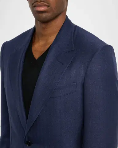 TOM FORD Men's Shelton Herringbone Single-Breasted Sport Coat | Thumbnail 5 TOM FORD Men's Shelton Herringbone Single-Breasted Sport Coat | Thumbnail 5