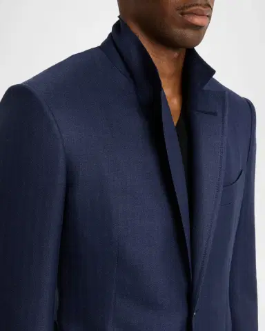 TOM FORD Men's Shelton Herringbone Single-Breasted Sport Coat | Thumbnail 7 TOM FORD Men's Shelton Herringbone Single-Breasted Sport Coat | Thumbnail 7
