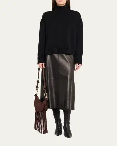 Simkhai Avery Fringed Suede Crescent Shoulder Bag | Thumbnail 5 Simkhai Avery Fringed Suede Crescent Shoulder Bag | Thumbnail 5
