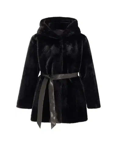 Lyla Grant Fur-Free Faux Mink Hooded Coat | Thumbnail 1 Lyla Grant Fur-Free Faux Mink Hooded Coat | Thumbnail 1
