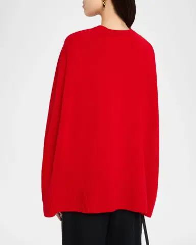Toteme Cashmere Crewneck Cape Sweater | Thumbnail 2 Toteme Cashmere Crewneck Cape Sweater | Thumbnail 2