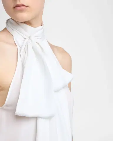Tom Ford Silk Georgette Neck-Scarf Halter Top | Thumbnail 4 Tom Ford Silk Georgette Neck-Scarf Halter Top | Thumbnail 4