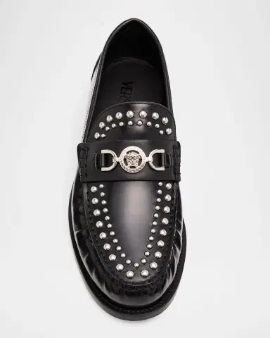 Versace Men's Medusa '95 Horsebit Loafers | Thumbnail 3 Versace Men's Medusa '95 Horsebit Loafers | Thumbnail 3