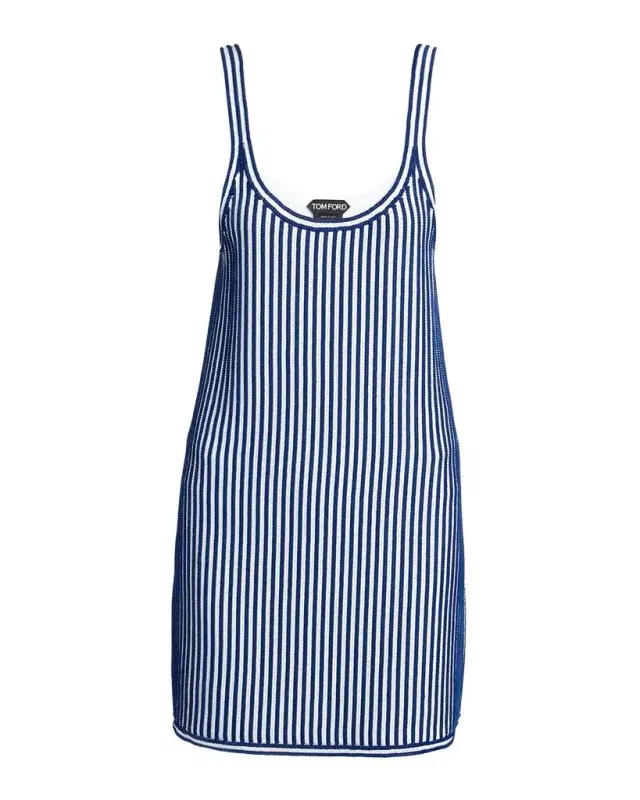 Mariniere Velvet Knit Sleeveless Mini Dress Mariniere Velvet Knit Sleeveless Mini Dress