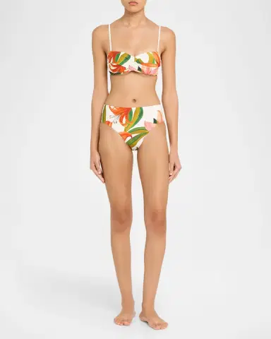 La Blanca Jungle Blossoms Bandeau Bikini Top | Thumbnail 2 La Blanca Jungle Blossoms Bandeau Bikini Top | Thumbnail 2