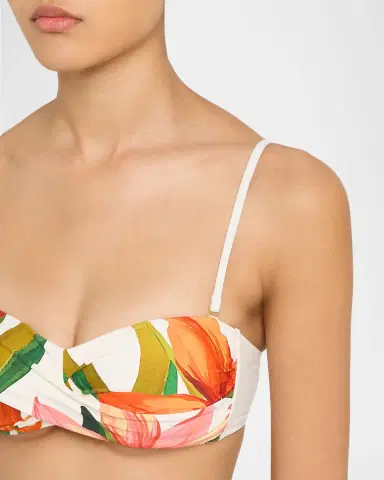 La Blanca Jungle Blossoms Bandeau Bikini Top | Thumbnail 4 La Blanca Jungle Blossoms Bandeau Bikini Top | Thumbnail 4