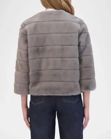 Lyla Grant Fur-Free Short Faux Mink Coat | Thumbnail 2 Lyla Grant Fur-Free Short Faux Mink Coat | Thumbnail 2