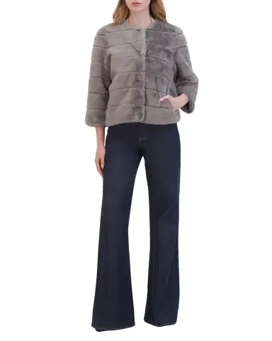 Lyla Grant Fur-Free Short Faux Mink Coat | Thumbnail 1 Lyla Grant Fur-Free Short Faux Mink Coat | Thumbnail 1