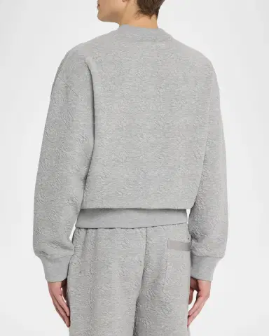 AMIRI Men's MA Quad Jacquard Crewneck Sweatshirt | Thumbnail 2 AMIRI Men's MA Quad Jacquard Crewneck Sweatshirt | Thumbnail 2