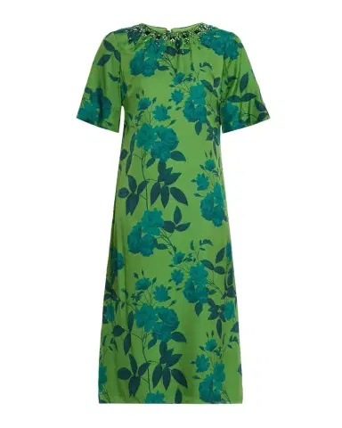 Sachin & Babi Lemie Beaded Floral-Print Twill Midi Dress | Thumbnail 1 Sachin & Babi Lemie Beaded Floral-Print Twill Midi Dress | Thumbnail 1