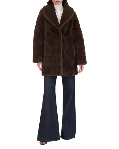 Lyla Grant Fur-Free Quilted Faux Mink Coat | Thumbnail 1 Lyla Grant Fur-Free Quilted Faux Mink Coat | Thumbnail 1