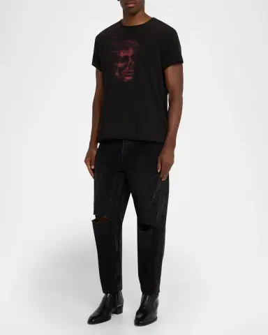 John Varvatos Men's Flame Skull Graphic T-Shirt | Thumbnail 2 John Varvatos Men's Flame Skull Graphic T-Shirt | Thumbnail 2