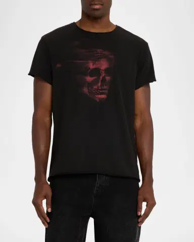 John Varvatos Men's Flame Skull Graphic T-Shirt | Thumbnail 4 John Varvatos Men's Flame Skull Graphic T-Shirt | Thumbnail 4
