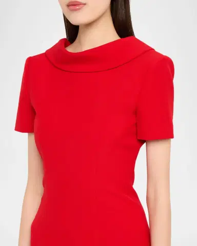 Roland Mouret Extended Boat Neck Short-Sleeve Maxi Dress | Thumbnail 5 Roland Mouret Extended Boat Neck Short-Sleeve Maxi Dress | Thumbnail 5