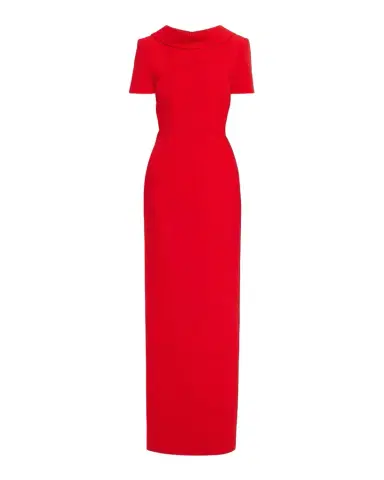 Roland Mouret Extended Boat Neck Short-Sleeve Maxi Dress | Thumbnail 1 Roland Mouret Extended Boat Neck Short-Sleeve Maxi Dress | Thumbnail 1