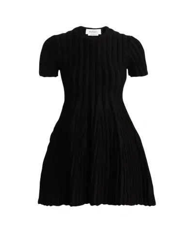 Alexander McQueen Chenille-Striped Viscose Mini Dress | Thumbnail 1 Alexander McQueen Chenille-Striped Viscose Mini Dress | Thumbnail 1