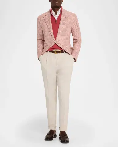 Brunello Cucinelli Men's Wool, Silk and Linen Houndstooth Sport Coat | Thumbnail 18 Brunello Cucinelli Men's Wool, Silk and Linen Houndstooth Sport Coat | Thumbnail 18