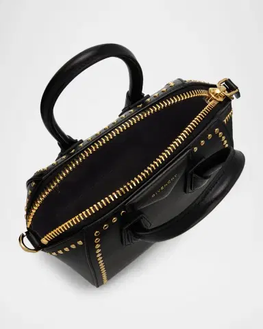 Givenchy Antigona Mini Studded Top-Handle Bag in Box Leather | Thumbnail 3 Givenchy Antigona Mini Studded Top-Handle Bag in Box Leather | Thumbnail 3