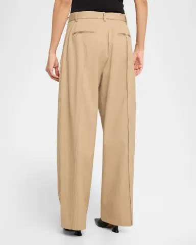Co Drop-Waist Cotton Twill Straight-Leg Pants With Belt | Thumbnail 3 Co Drop-Waist Cotton Twill Straight-Leg Pants With Belt | Thumbnail 3