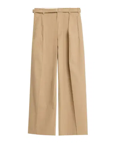 Co Drop-Waist Cotton Twill Straight-Leg Pants With Belt | Thumbnail 1 Co Drop-Waist Cotton Twill Straight-Leg Pants With Belt | Thumbnail 1