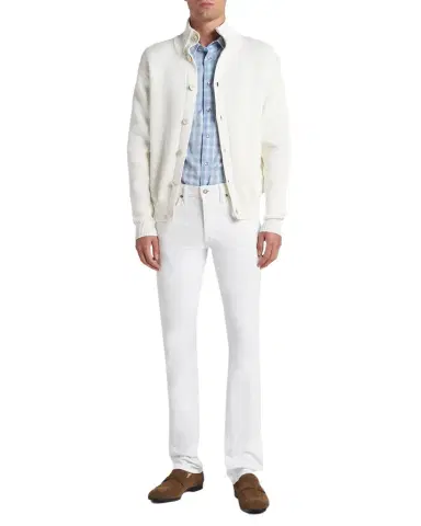 Tom Ford Men's Cotton and Silk Knit Cardigan | Thumbnail 1 Tom Ford Men's Cotton and Silk Knit Cardigan | Thumbnail 1