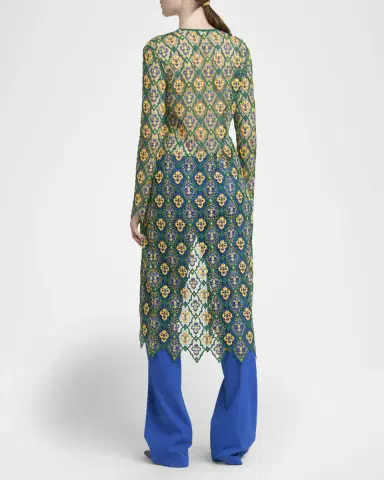 Etro Lace Knit Midi Cardigan Dress | Thumbnail 2 Etro Lace Knit Midi Cardigan Dress | Thumbnail 2