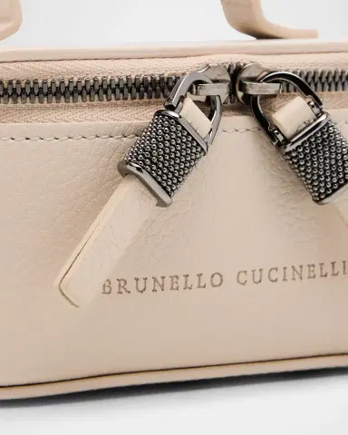 Brunello Cucinelli Small Grain Leather Jewelry Case | Thumbnail 3 Brunello Cucinelli Small Grain Leather Jewelry Case | Thumbnail 3