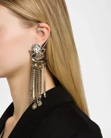 McQueen Crystal Chandelier Earrings | Thumbnail 1 McQueen Crystal Chandelier Earrings | Thumbnail 1
