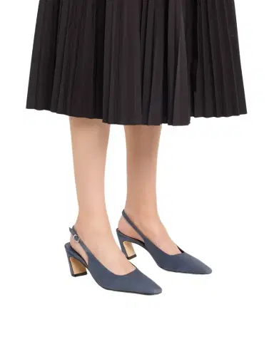 Stuart Weitzman 50mm Stassi Suede Slingback Pumps | Thumbnail 1 Stuart Weitzman 50mm Stassi Suede Slingback Pumps | Thumbnail 1
