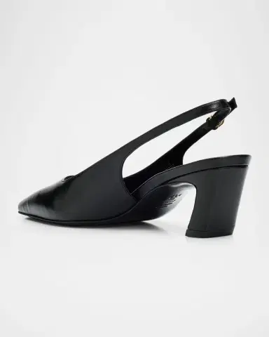 Stuart Weitzman 50mm Stassi Leather Slingback Pumps | Thumbnail 3 Stuart Weitzman 50mm Stassi Leather Slingback Pumps | Thumbnail 3