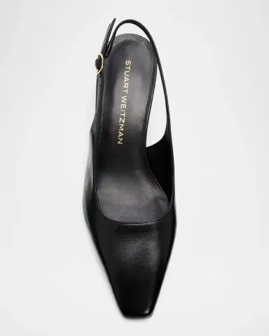 Stuart Weitzman 50mm Stassi Leather Slingback Pumps | Thumbnail 5 Stuart Weitzman 50mm Stassi Leather Slingback Pumps | Thumbnail 5