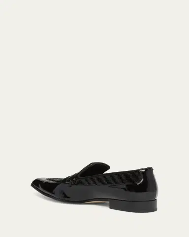 Alexander McQueen Men's Artie Beaded Leather Loafers | Thumbnail 4 Alexander McQueen Men's Artie Beaded Leather Loafers | Thumbnail 4