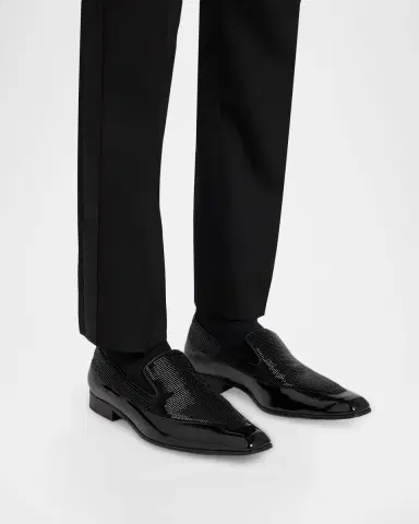 Alexander McQueen Men's Artie Beaded Leather Loafers | Thumbnail 6 Alexander McQueen Men's Artie Beaded Leather Loafers | Thumbnail 6