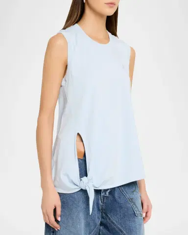 JW Anderson Knotted Keyhole Rib Tank Top | Thumbnail 3 JW Anderson Knotted Keyhole Rib Tank Top | Thumbnail 3