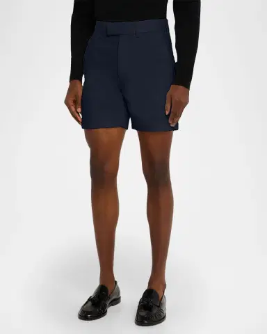Tom Ford Men's Brushed Cotton Flat-Front Shorts | Thumbnail 3 Tom Ford Men's Brushed Cotton Flat-Front Shorts | Thumbnail 3