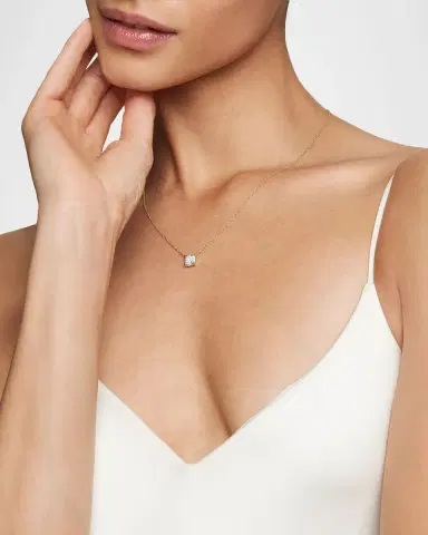 David Yurman Petite Chatelaine Pendant Necklace with Diamonds in 18K Gold, 7mm | Thumbnail 1 David Yurman Petite Chatelaine Pendant Necklace with Diamonds in 18K Gold, 7mm | Thumbnail 1