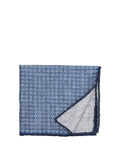Brunello Cucinelli Men's Double-Face Silk Pocket Square | Thumbnail 1 Brunello Cucinelli Men's Double-Face Silk Pocket Square | Thumbnail 1